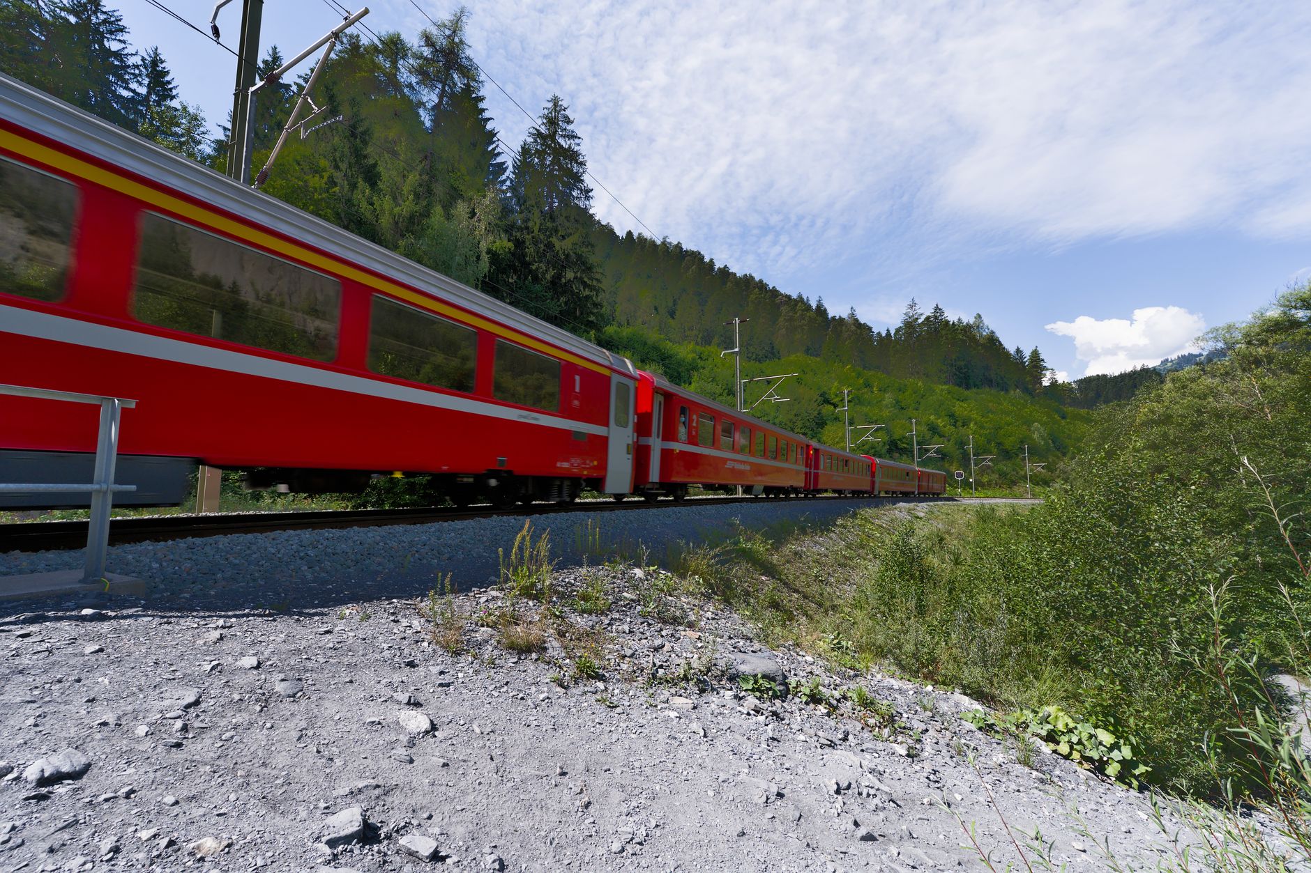 Customized private rail route across highlands